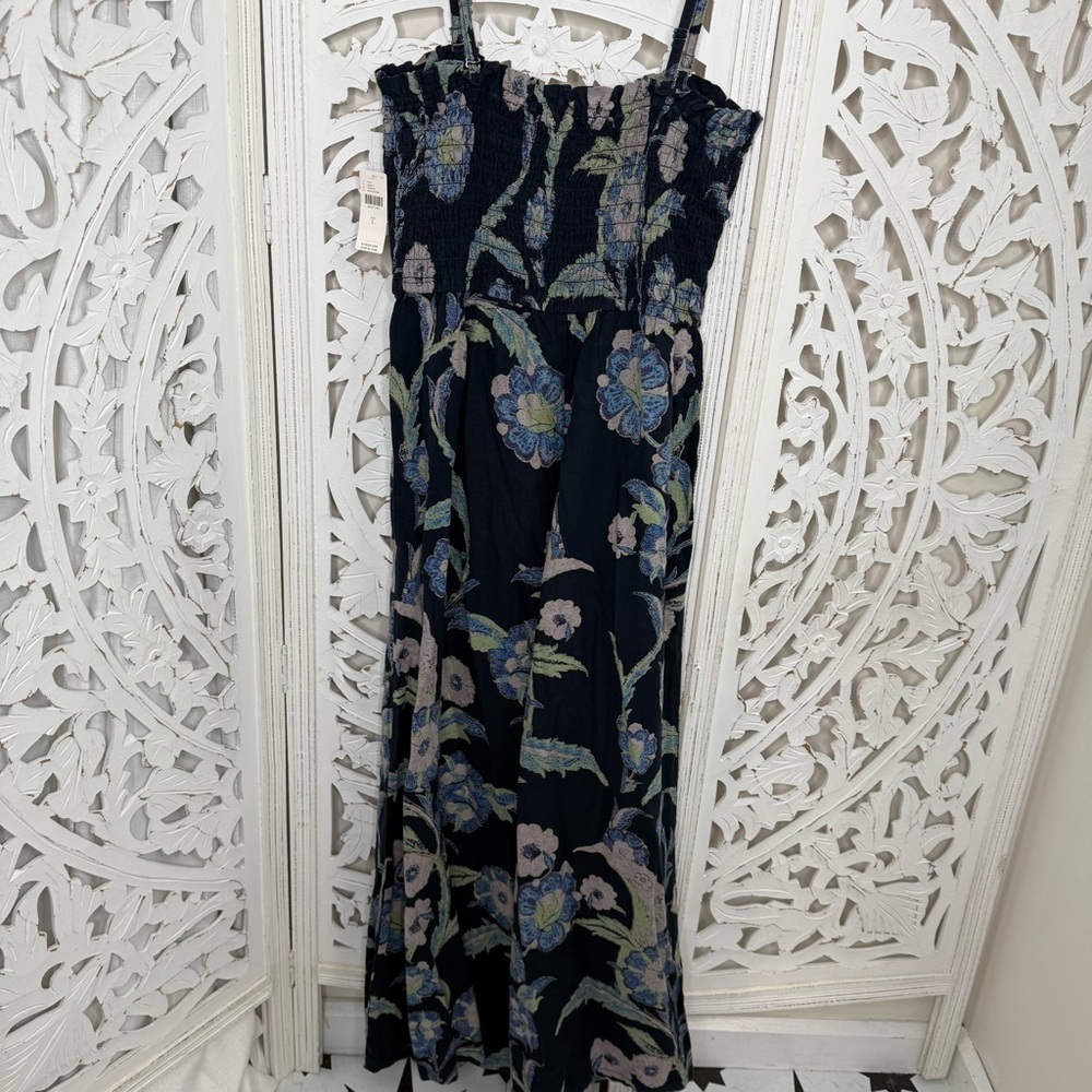 Anthropologie Pilcro Blue Floral Wide Leg Jumper NWT - Picture 10 of 12